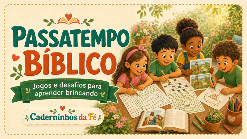Capa do material Passatempo Bíblico